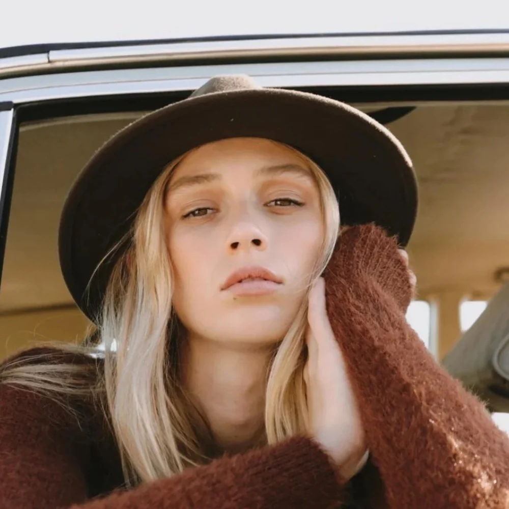 Will + Bear Australian Wool William Brown Wide Brim Crushable Travel Hat Unisex